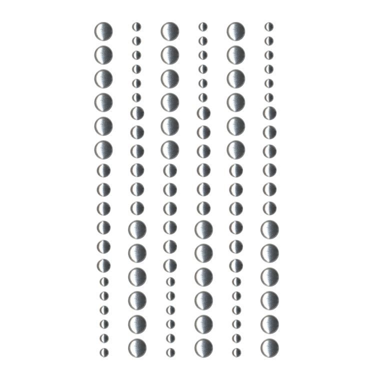 Perles de résine 'Argent' (sans paillettes)