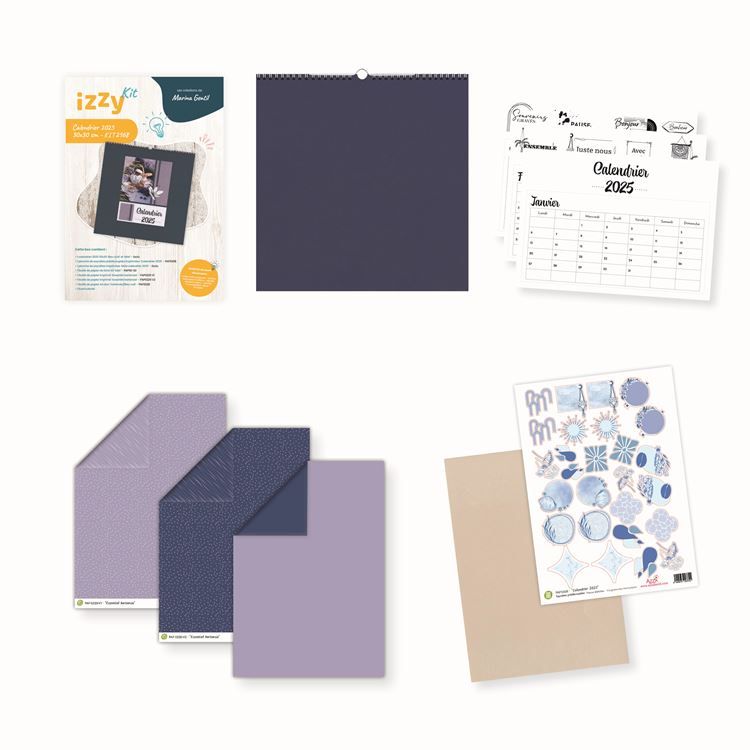 Izzy Kit 'Kalender 30x30 cm - 2025' 🇫🇷