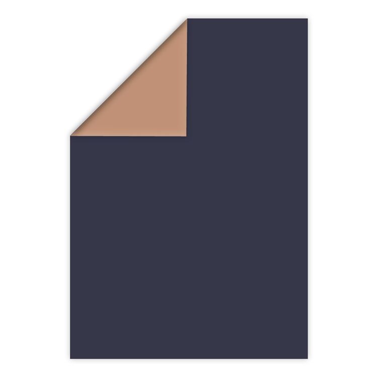 Duopapier A4 'Zimt - Imperial Blau' (10 Stk.)