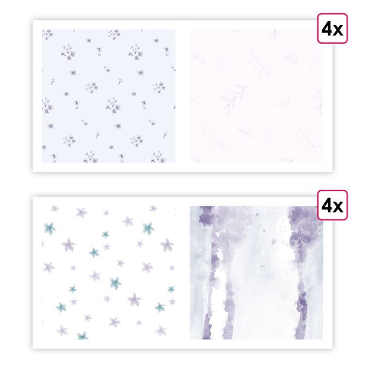 Designpapier A4 'Blumensamen' (8 Stk.)
