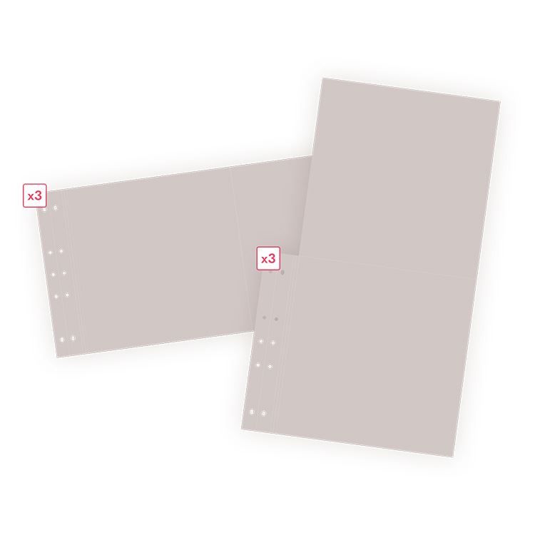 Designpapierseiten 30x60 cm 'Kieselstein'
