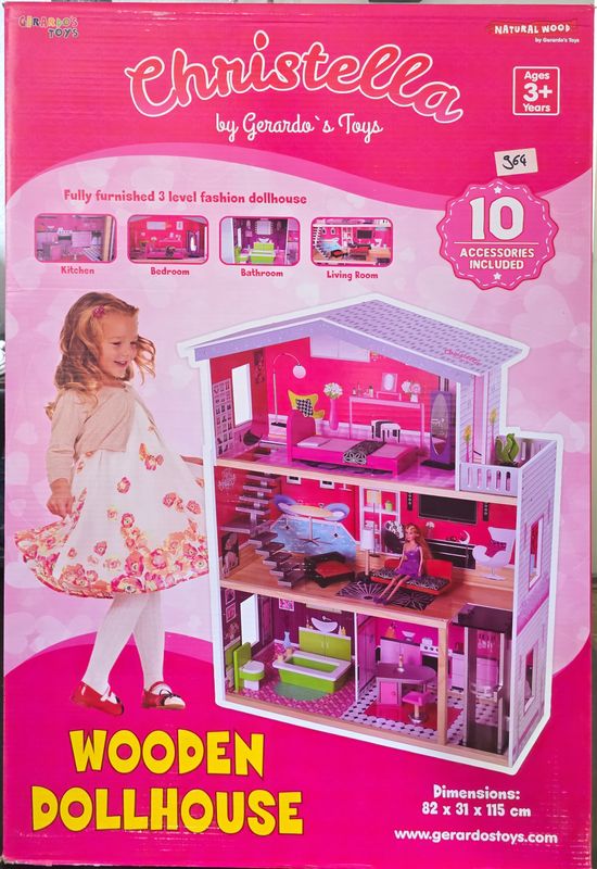 Gerardo's Toys Christella Puppenhaus aus Holz