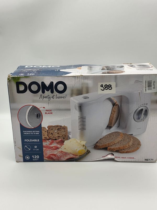 DOMO 120W MS171 Allesschneider, Kunststoff, Weiß