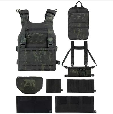 VP VX Multi Weapon System Set VCAM-Black, camouflage airsoft multi-weapon system set for tactical play.