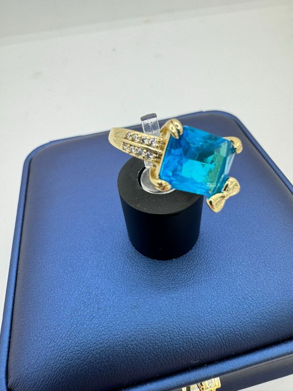 Anillo piedra azul el más vendido