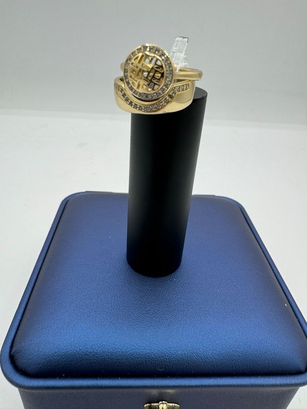 Anillo compromiso redondo