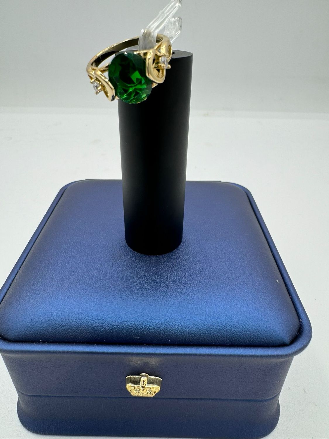 Anillo piedra color verde