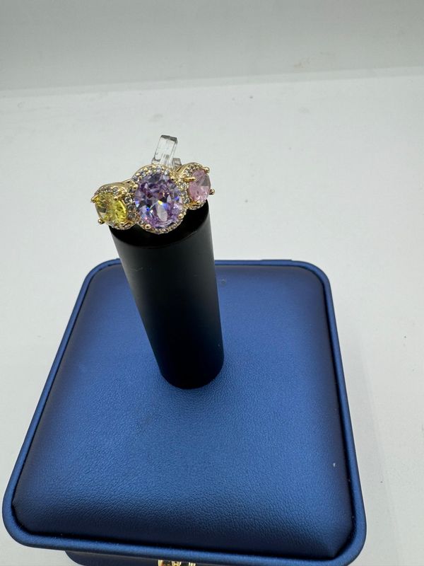 Anillo piedras colores