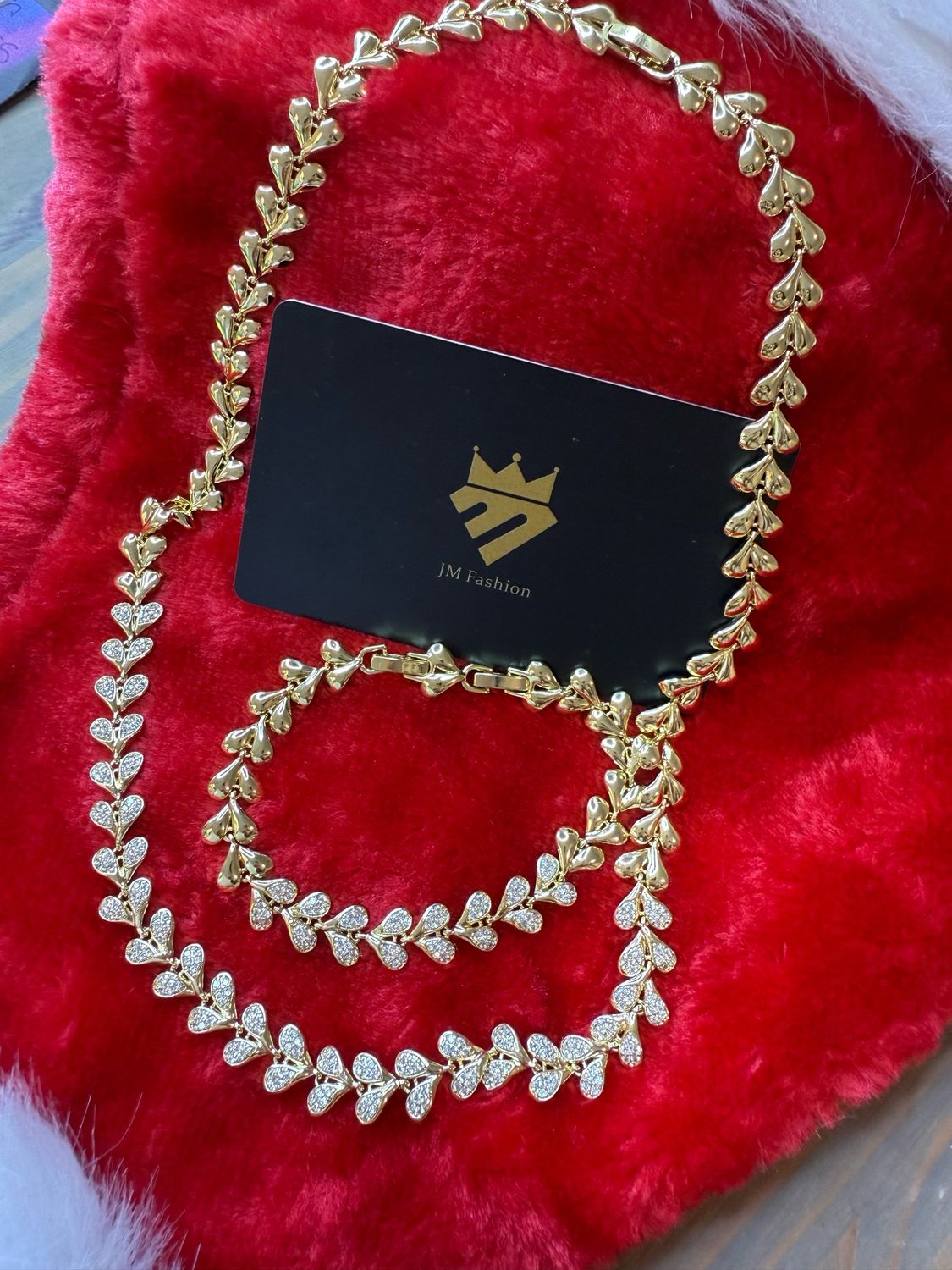 Set gargantilla de corazones