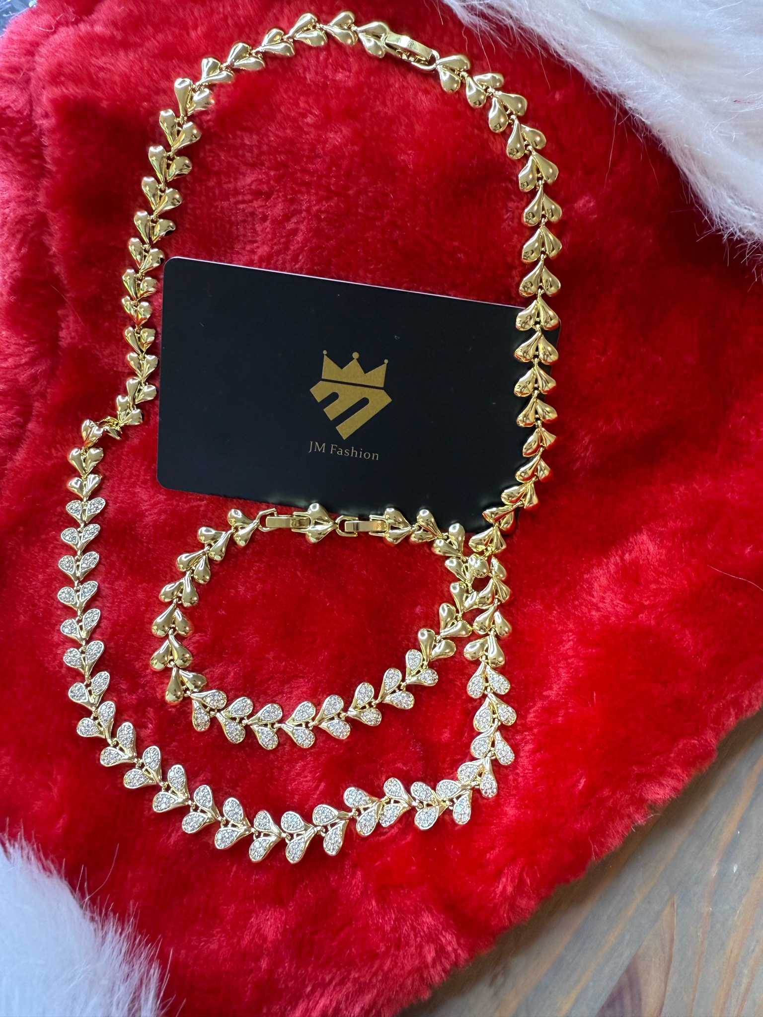 Set gargantilla de corazones