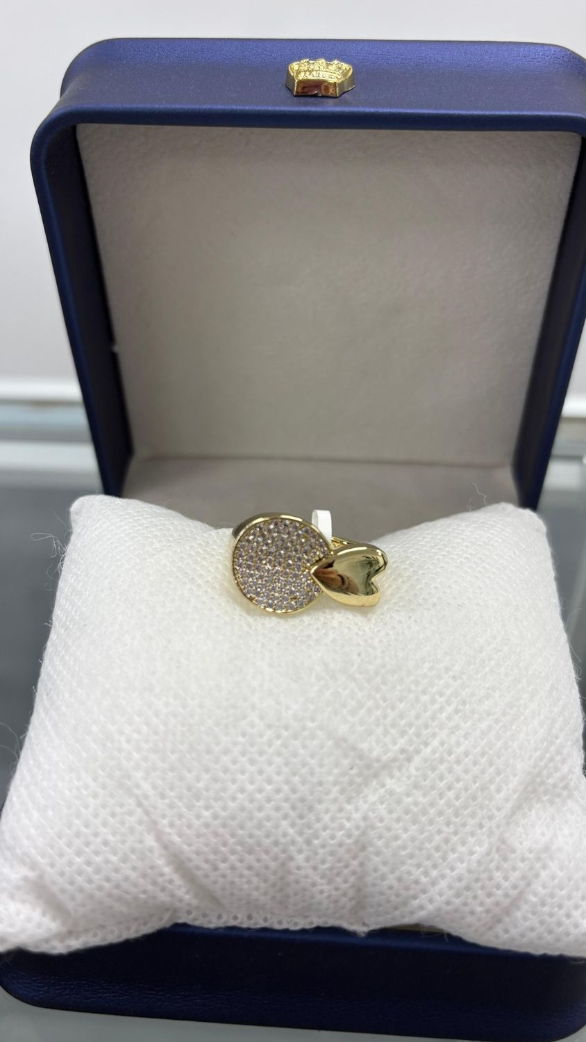 Anillo corazon doble