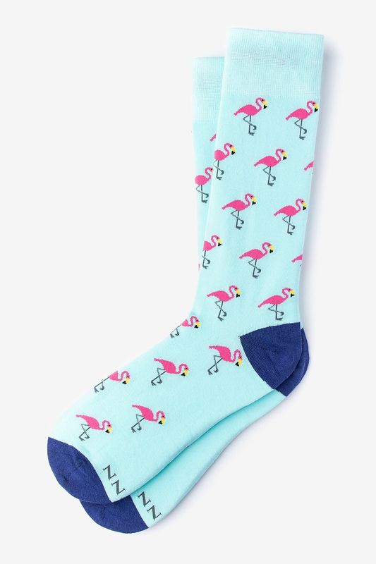 Flocking Fabulous Sock-Aqua