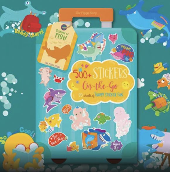 500+ Stickers On-the-Go School of Fish