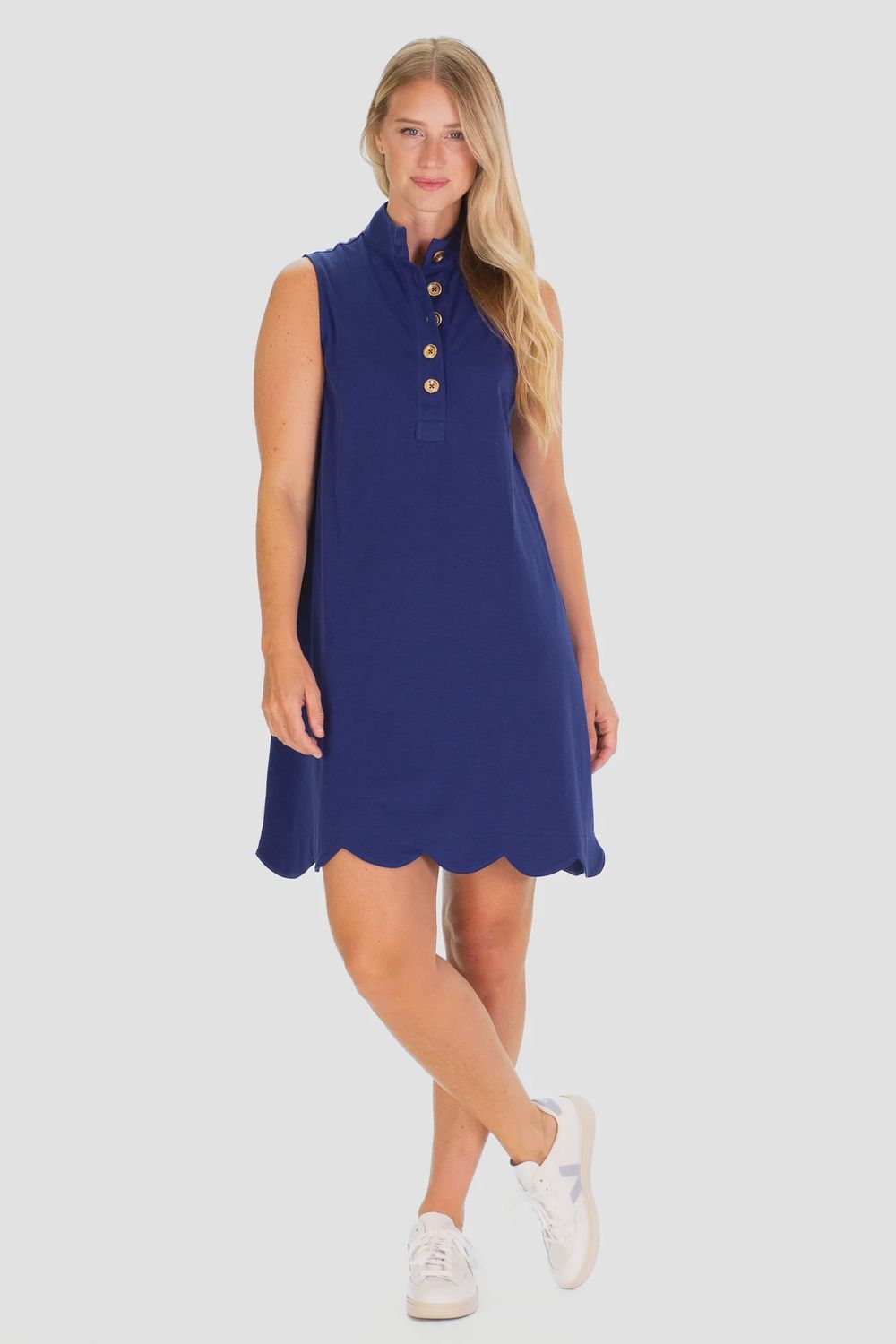 PIQUE SCALLOPED KINGSTON