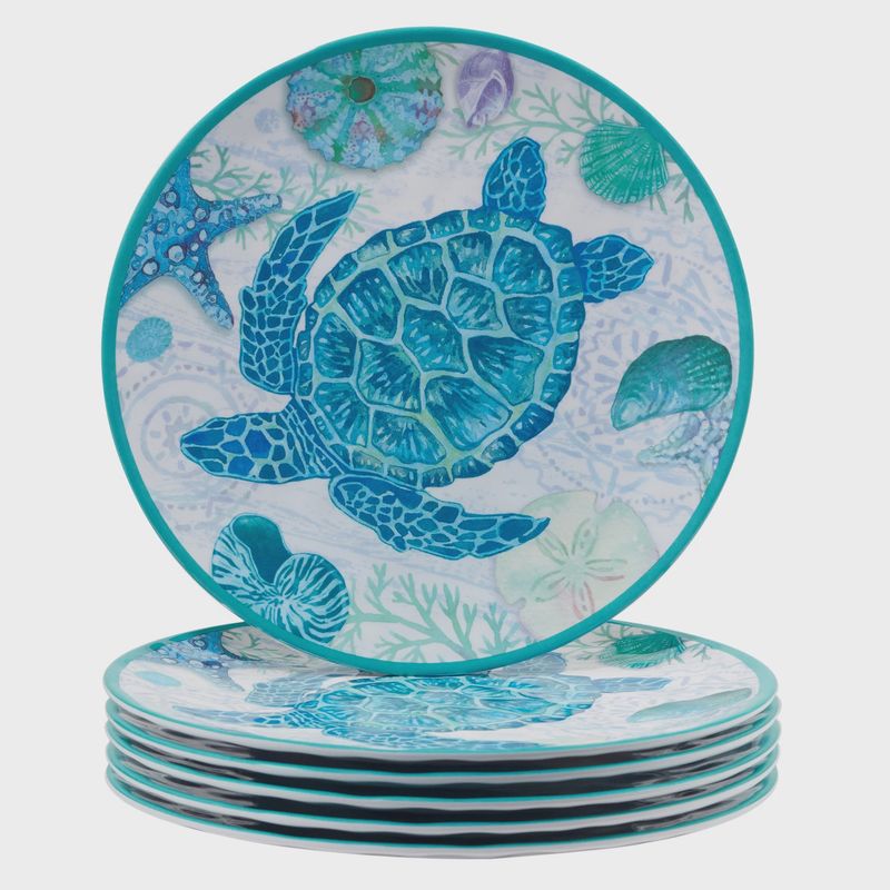 Serene Seas Melamine Dinner Plate 11