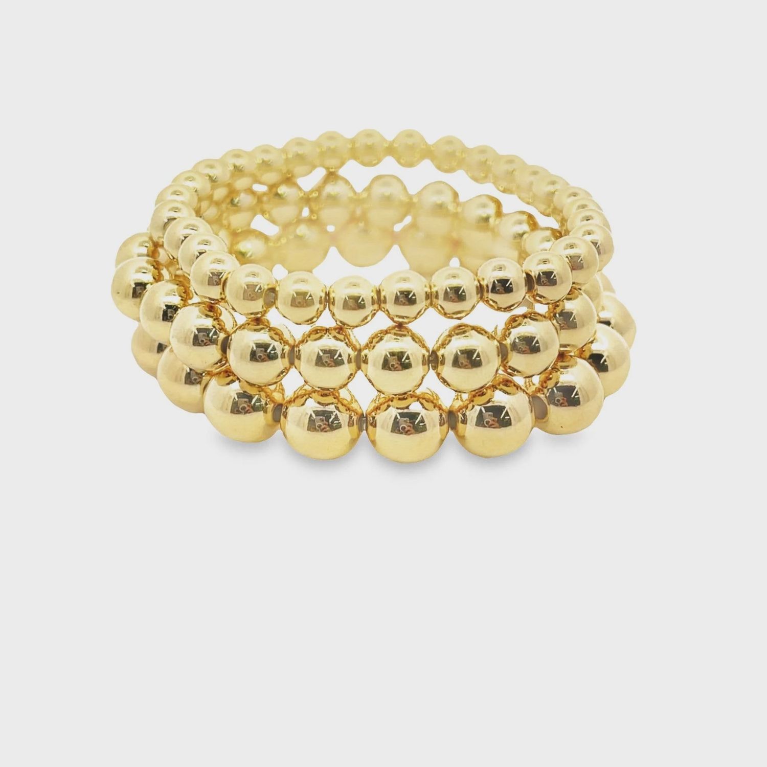 Gold Bead Bracelet | 18k Gold Filled Beaded Bracelet | Signa sm