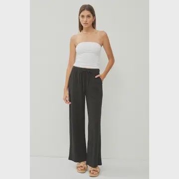 WIDE LEG LINEN PANTS 1
