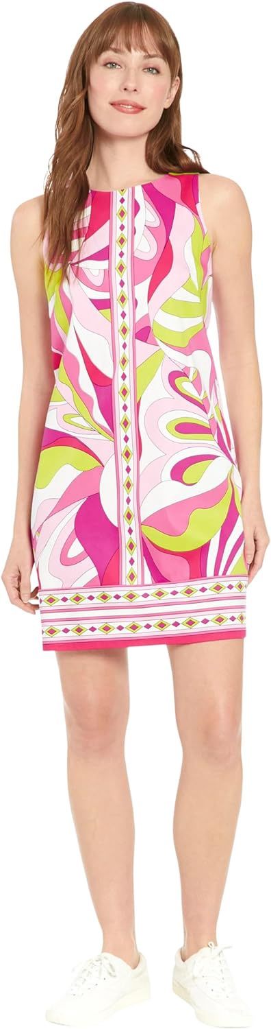 PINK SLEEVELESS SHIFT DRESS