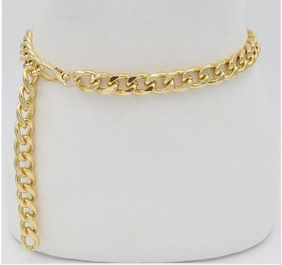 Cross Chain Drop Belt gold