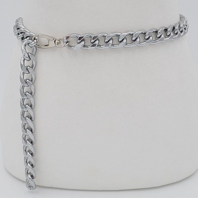 Cross Chain Drop Belt silver