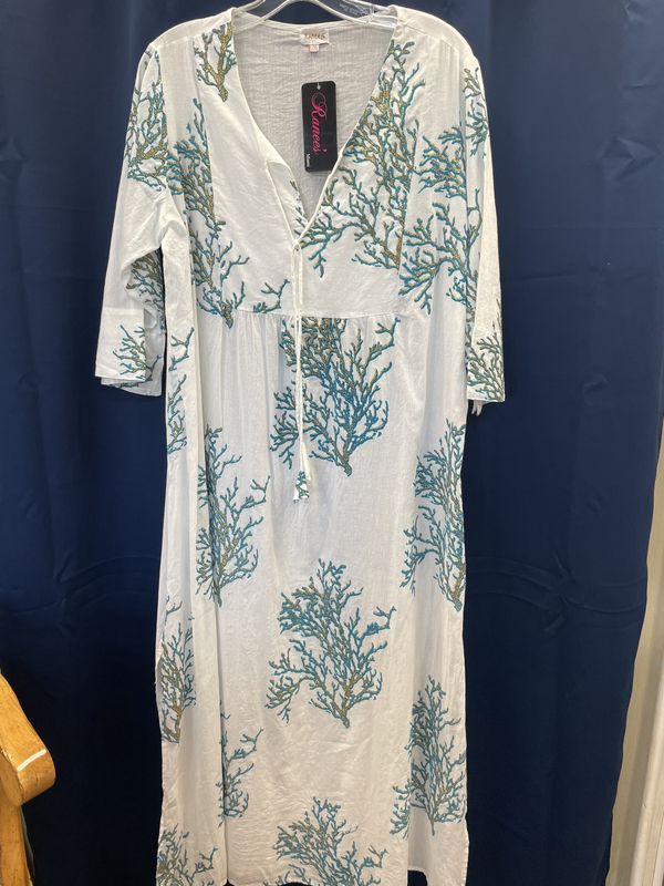 Glitter Coral Maxi Cover up