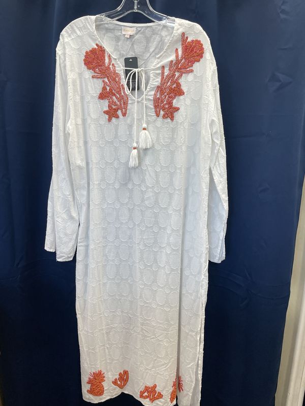 Beaded maxi cover up