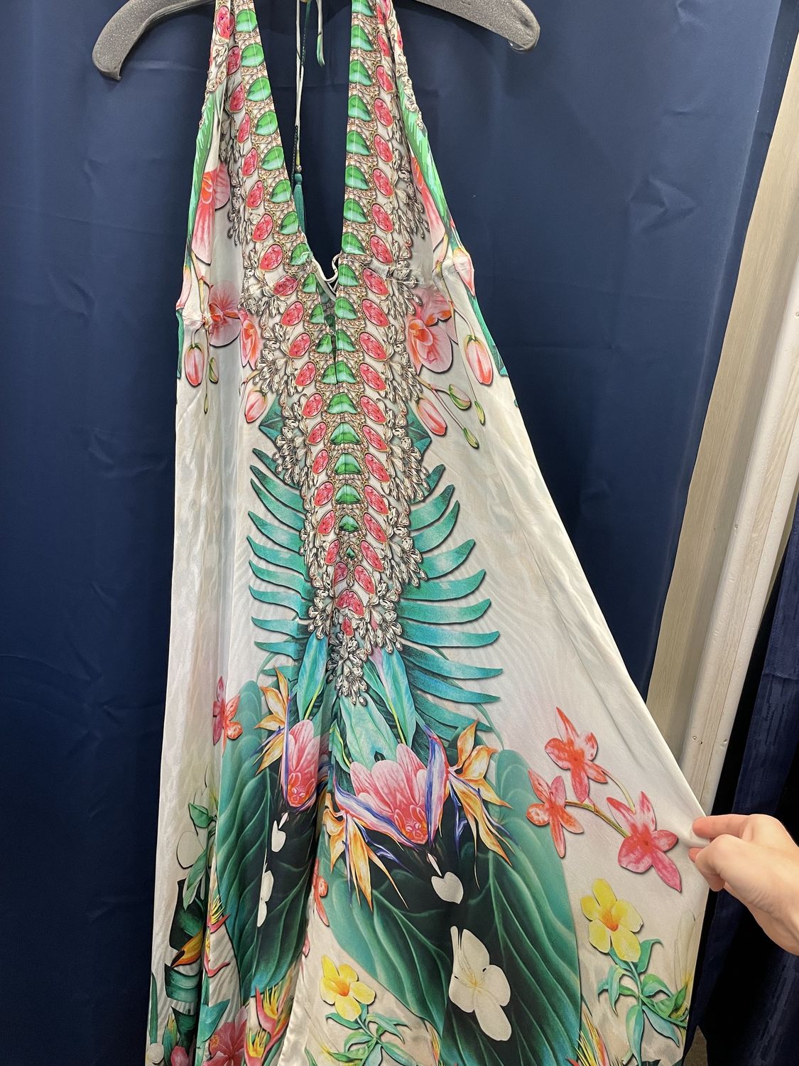 Halter maxi cover up