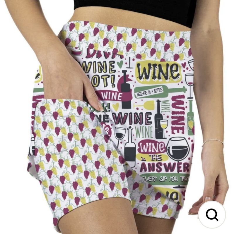 Wine skort
