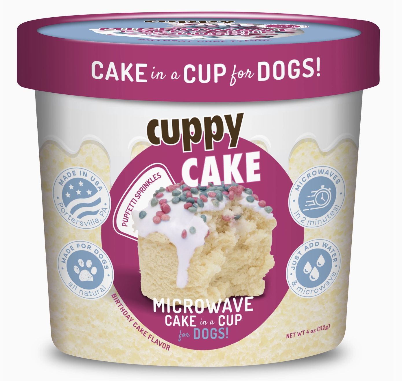 Cuppy Cake - Microwave Cake in A Cup - Birthday Cake Flavor