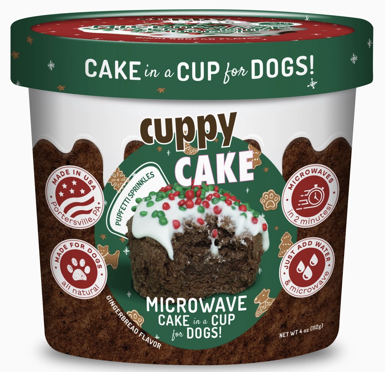 Cuppy Cake - Microwave Cake in A Cup - Gingerbread Flavor