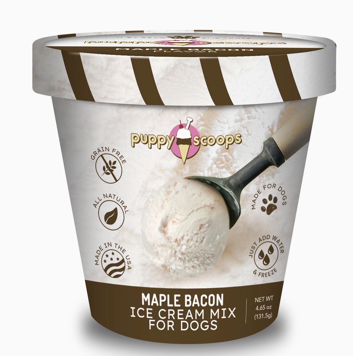 Puppy Scoops Ice Cream Mix For Dogs Maple Bacon