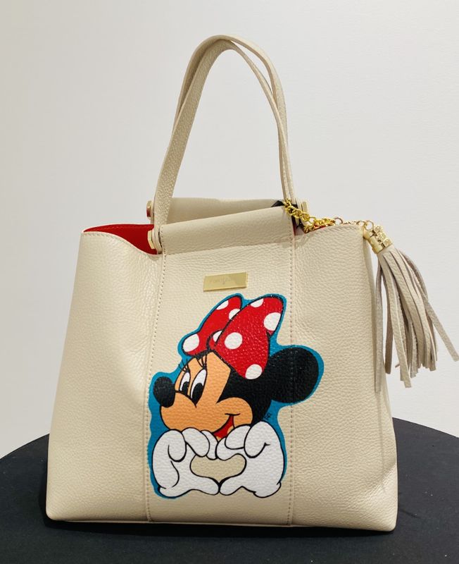 Hand Painted Minnie Mouse Bag