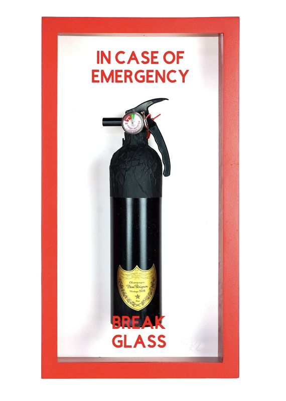&#39;Champagne Fire Extinguisher (Art)