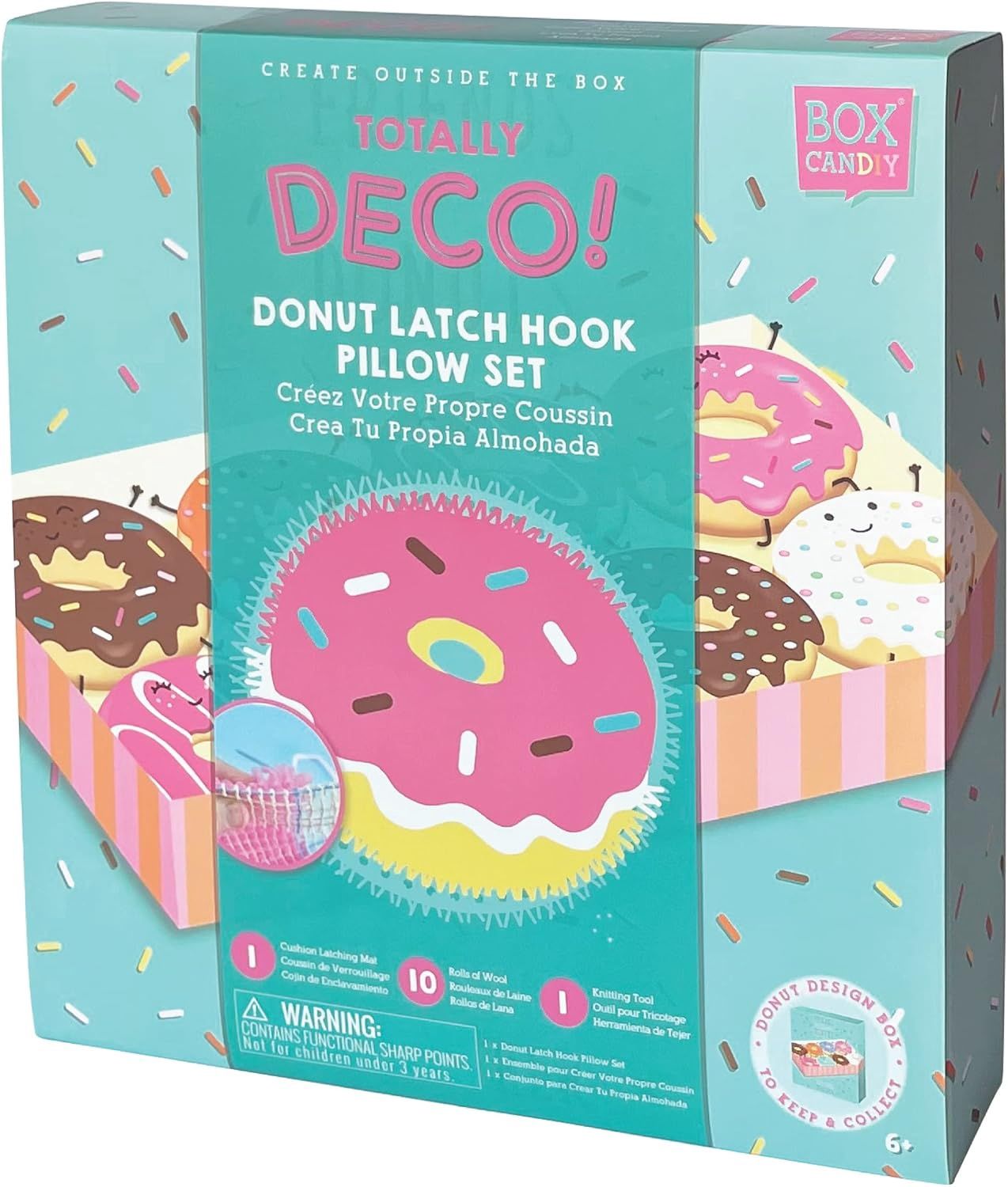 Donut Latch Hook Pillow Set