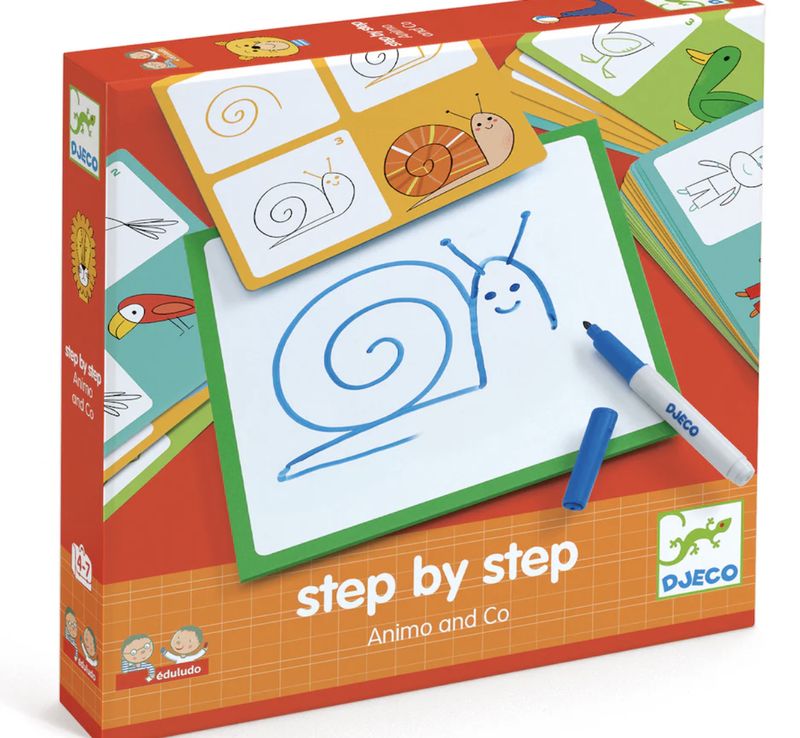 Step by Step drawing, animals