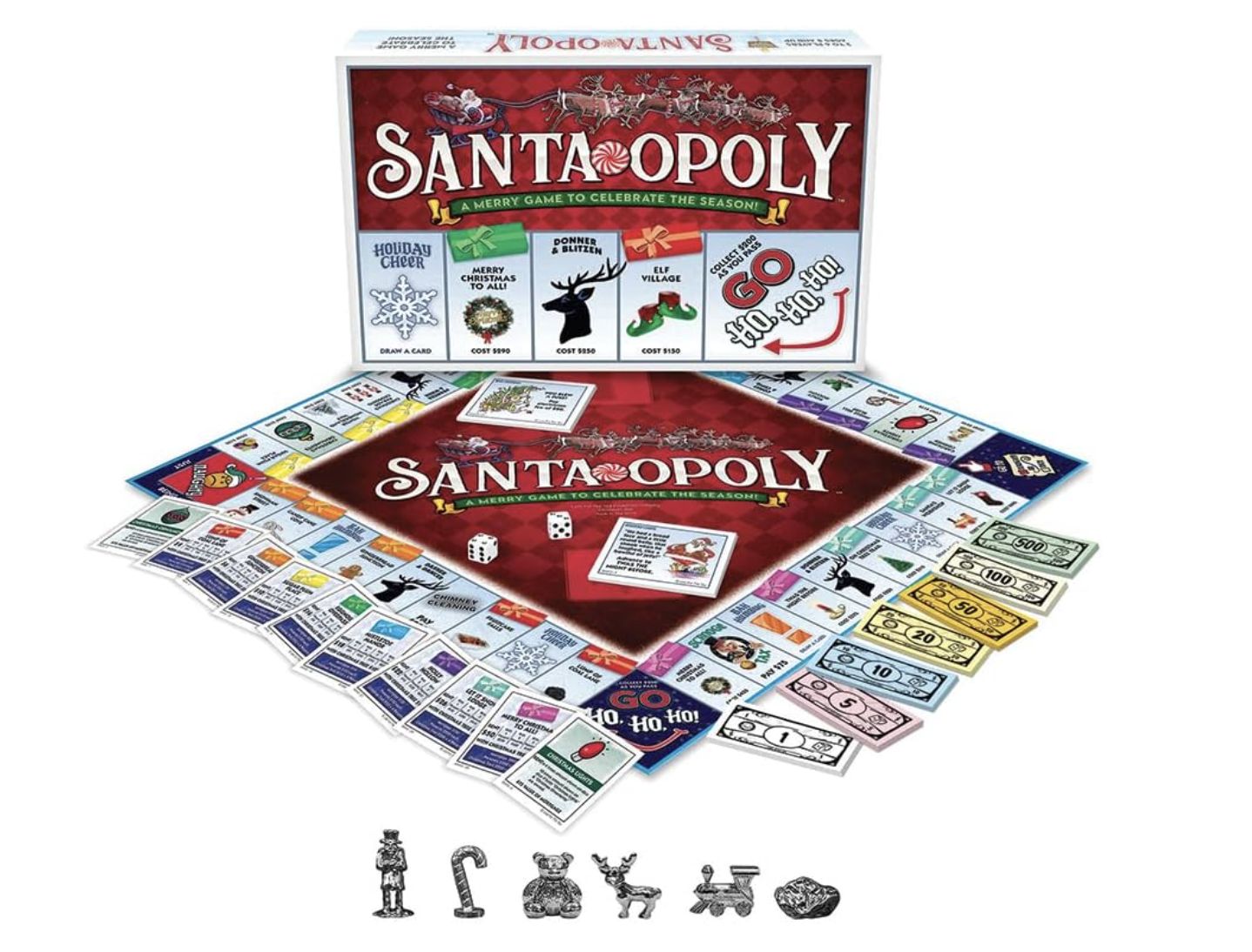 Santa-Opoly Board Game