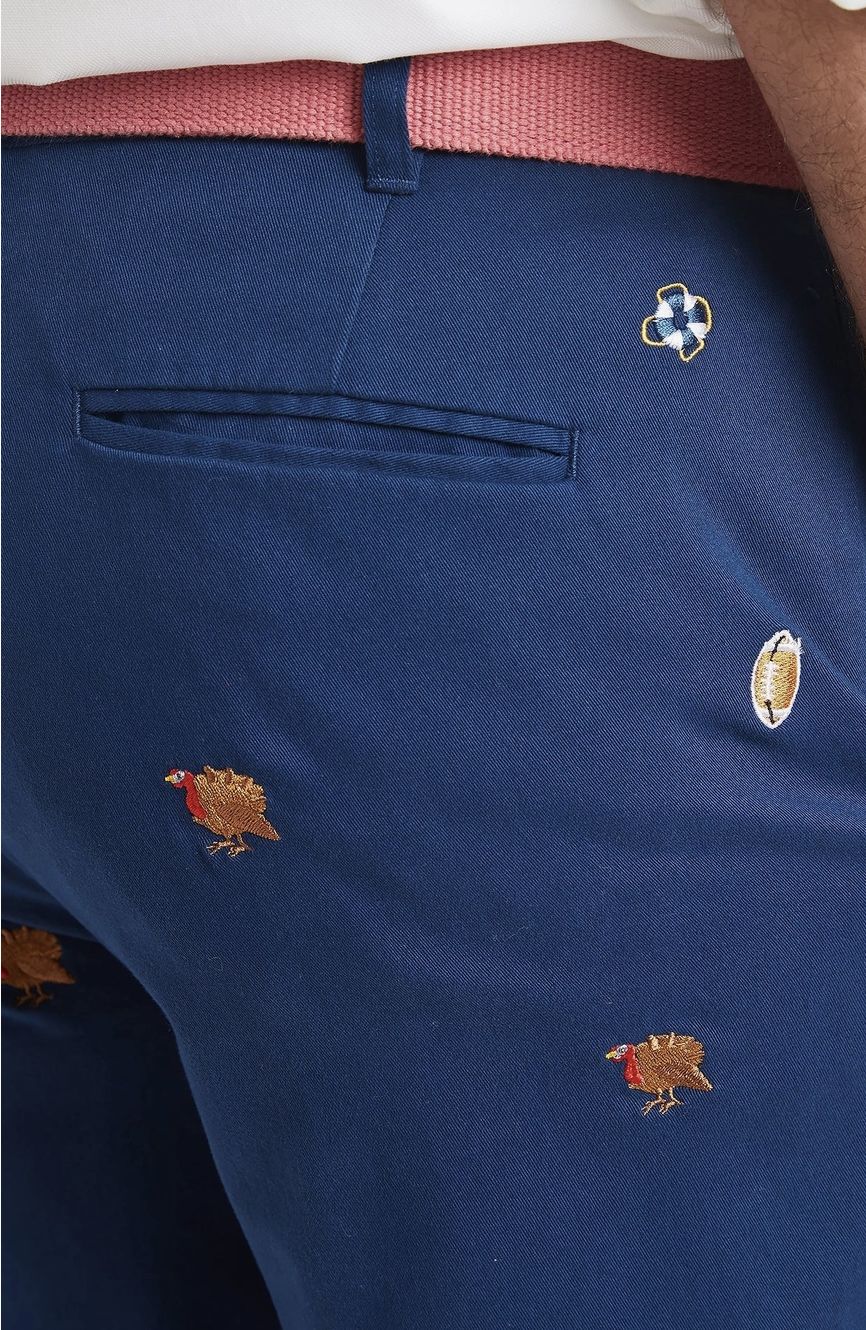 Short Navy with Turkey &amp; Football