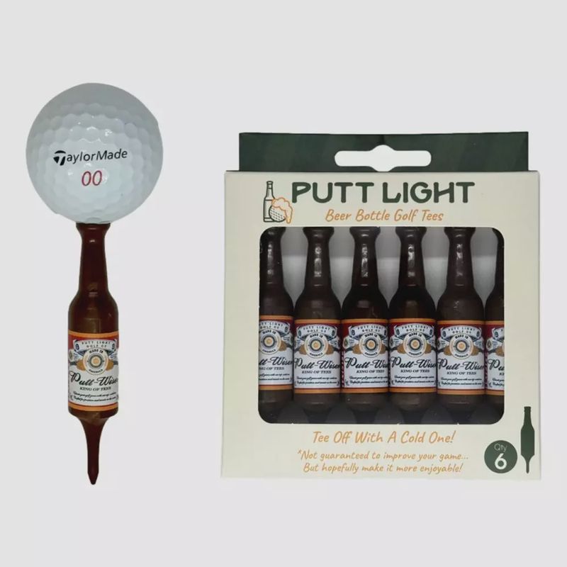 Putt  Light Golf Tees - Beer Bottle Golf Tees 6 pack