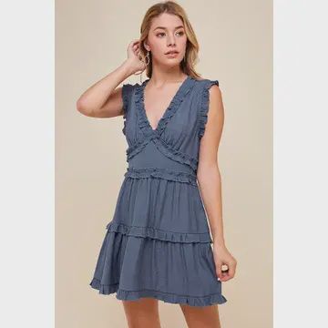 Ruffled mini dress