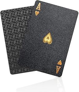 Waterproof Black Playing Cards