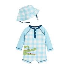 Gator Rash Guard One-Piece &amp; Hat Set