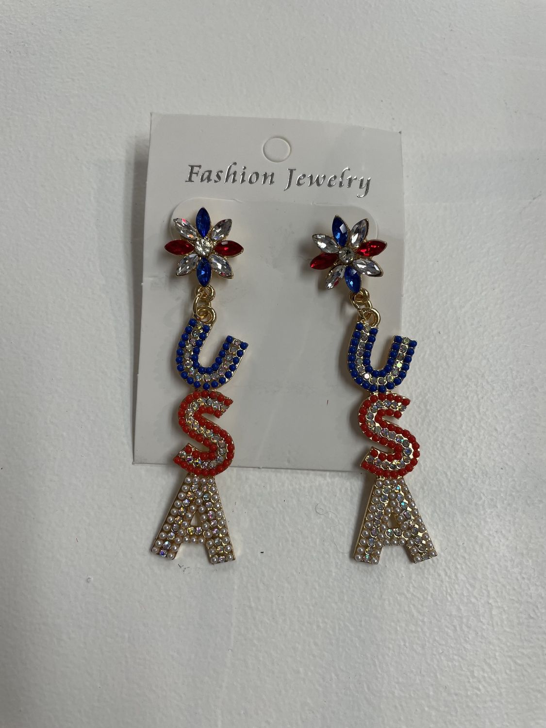 USA Patriotic Earrings