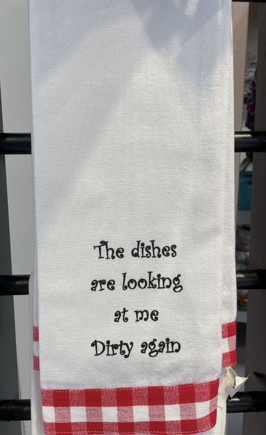 The dishes are looking at me Dirty again