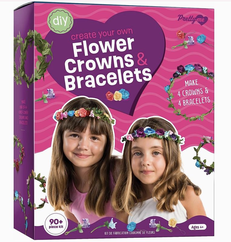 Flower Crowns &amp; Bracelet Making Kit for Girls