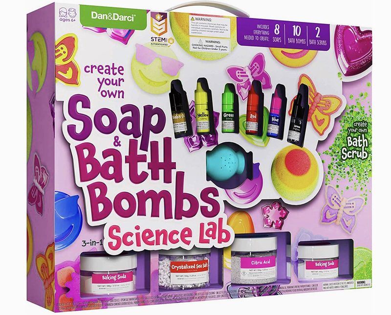 Mega Bath Bomb Soap and Scrub Making Kit