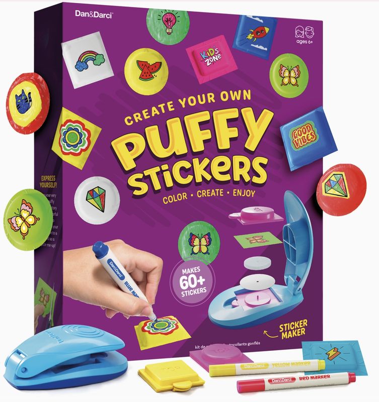 Puffy Sticker Maker Kit for Kids - Make Your Own 3D Stickers
