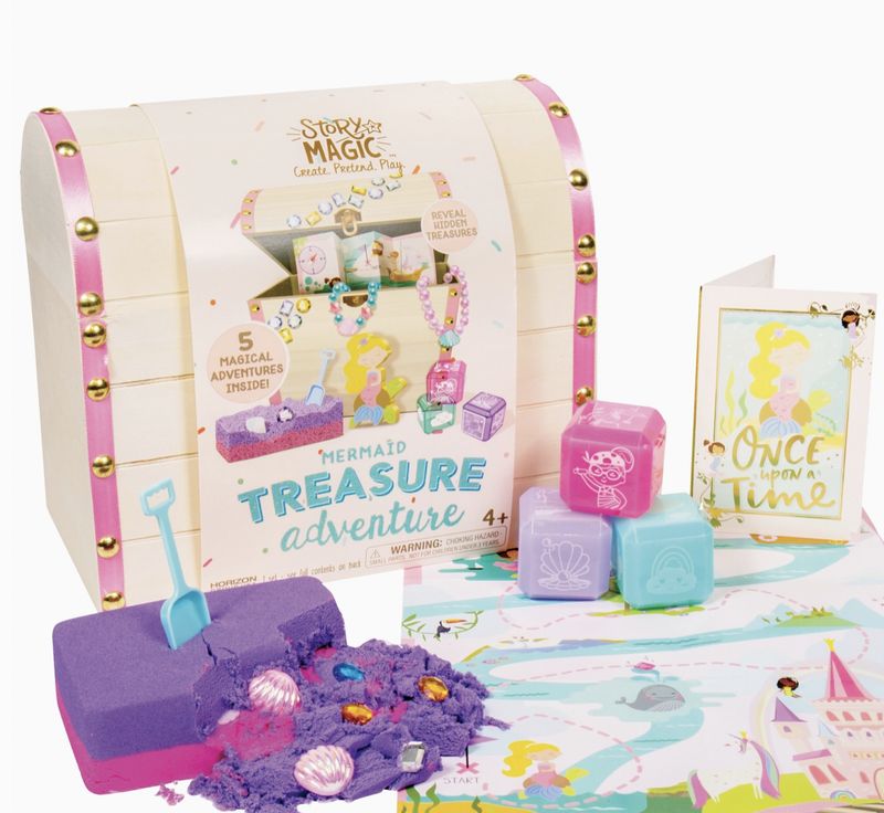 Mermaid Wooden Treasure Adventure 4-unit case pack