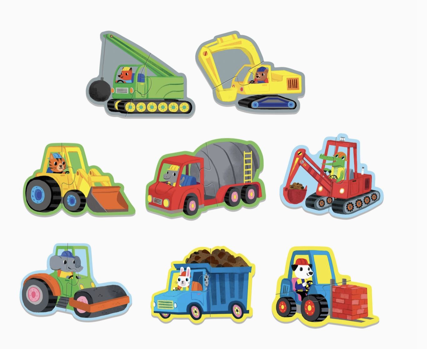 Construction Site 2 Piece My First Puzzles