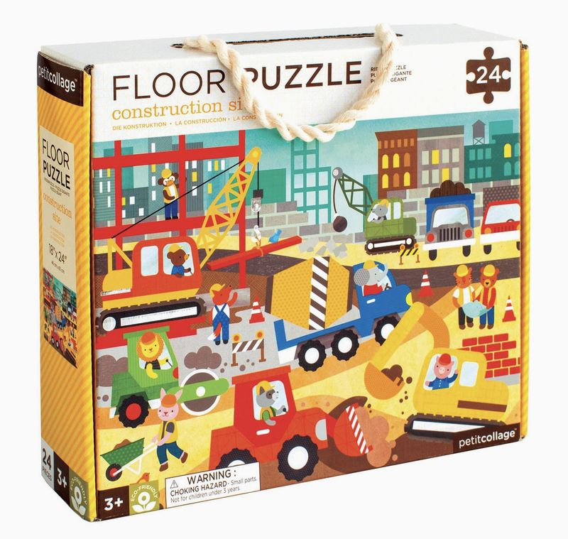 Construction Site 24-Piece Floor Puzzle