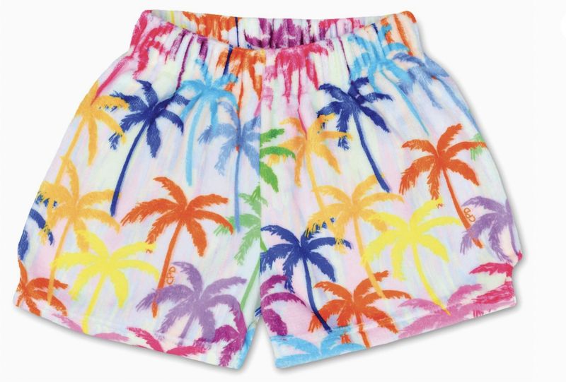 Corey Paige Palm Trees Plush Shorts S